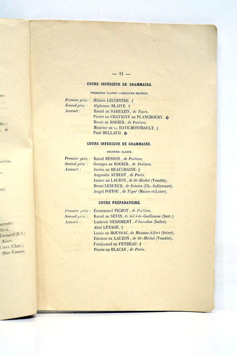 DISTRIBUTION SOLENNELLE des prix.