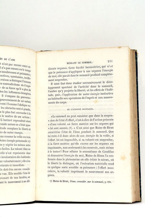 Du sommeil. Au point de vue physiologique et psychologique. Ouvrgae …