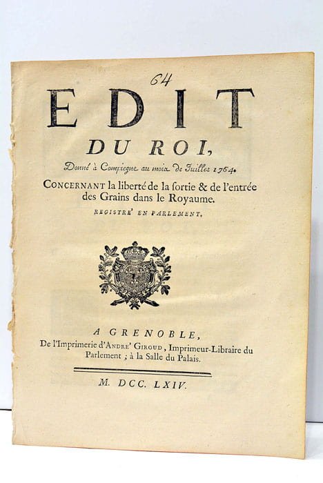 EDIT du Roi donné à Compiegne au mois de Juillet …