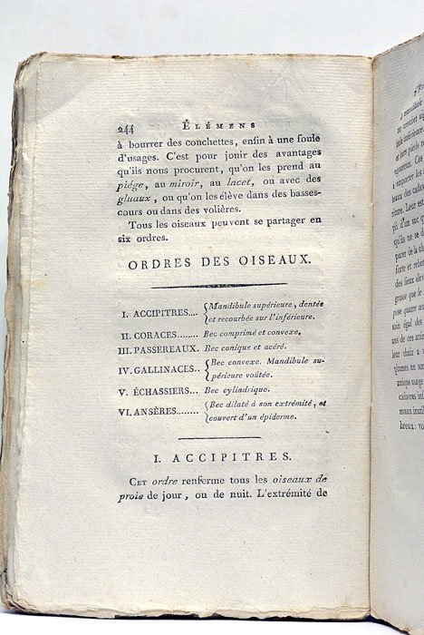 Elémens d’Histoire Naturelle.