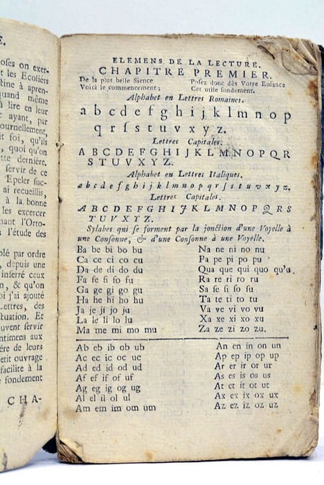 ELEMENS DE LA LECTURE ou méthode pour apprendre a epeler, …