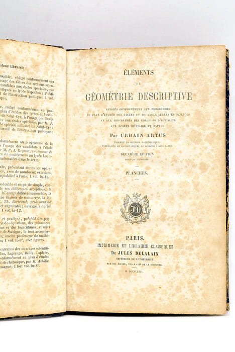 Eléments de géométrie descriptive rédigés conformément aux programmes du plan …