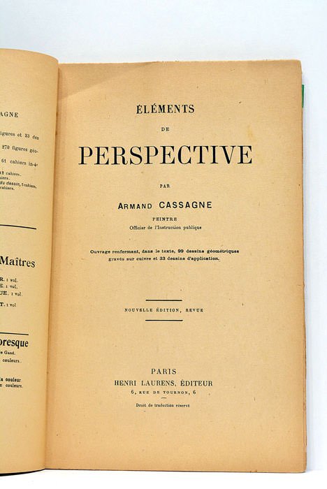 Éléments de perspective. Ouvrage renfermant, dans le texte, 99 dessins …