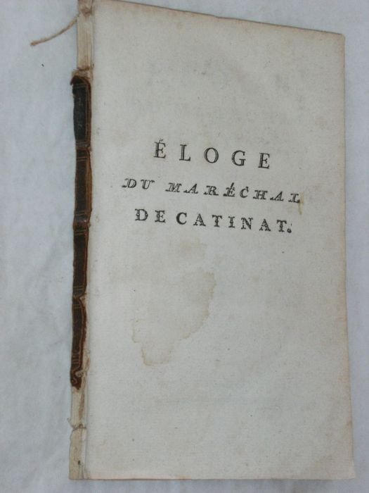 Eloge du Maréchal de Catinat.