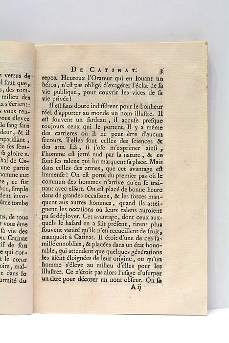 Eloge du Maréchal de Catinat.