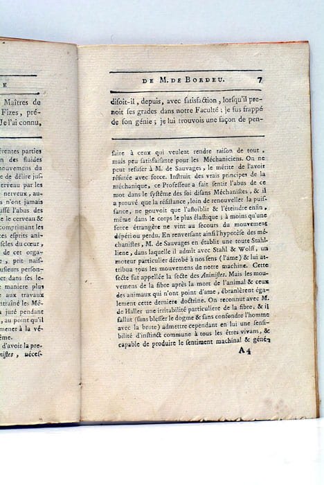 Eloge historique de M. Théophile de Bordeu.