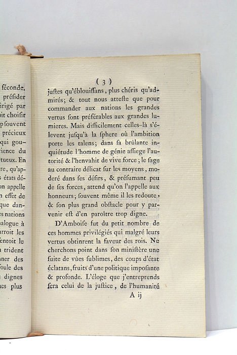 Eloge Historique du Cardinal d'Amboise, Archevêque de Rouen, Premier Ministre …