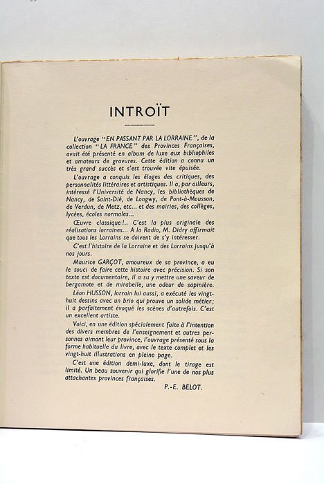 En passant par la Lorraine. Dessins de L. Husson. Collection …