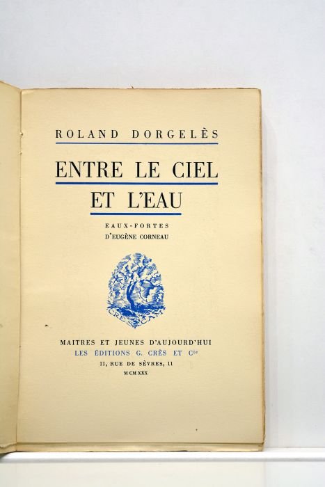 Entre le ciel et l'eau. Eaux-fortes d'Eugène Corneau.