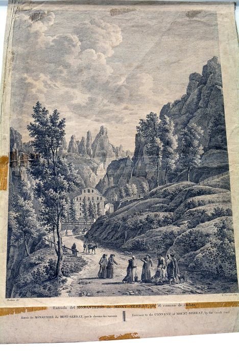 Entrée du Monastere du Mont-Serrat, par le chemin des voitures.