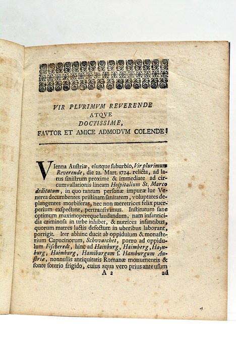 Epistola itineraria XLVIII exhibens Memorabilia Posoniensia ad Nobilissimum Clarissimum atque …
