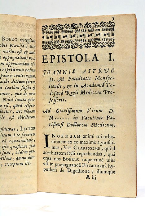 Epistola.quibus Respondetur epistolari Dissertationi Thomae Boeri, Scoti, M.D. et in …