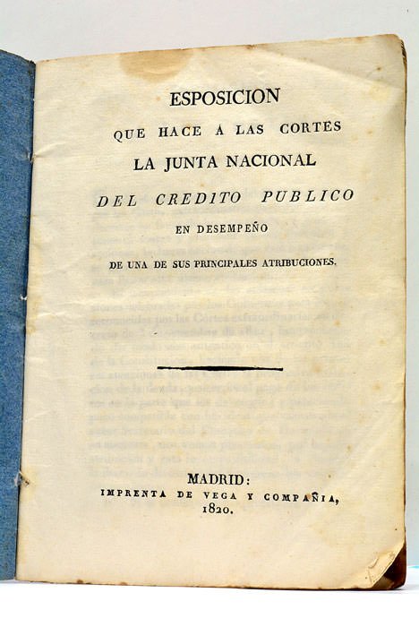 ESPOSICION que hace a las Cortes la Junta Nacional del …