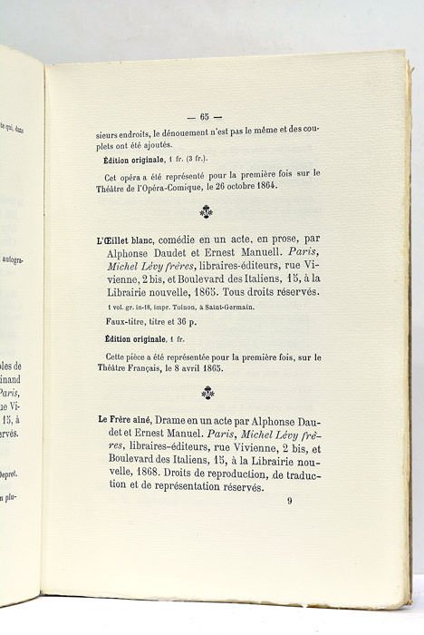 Essai de bibliographie des oeuvres de M. Alphonse Daudet avec …