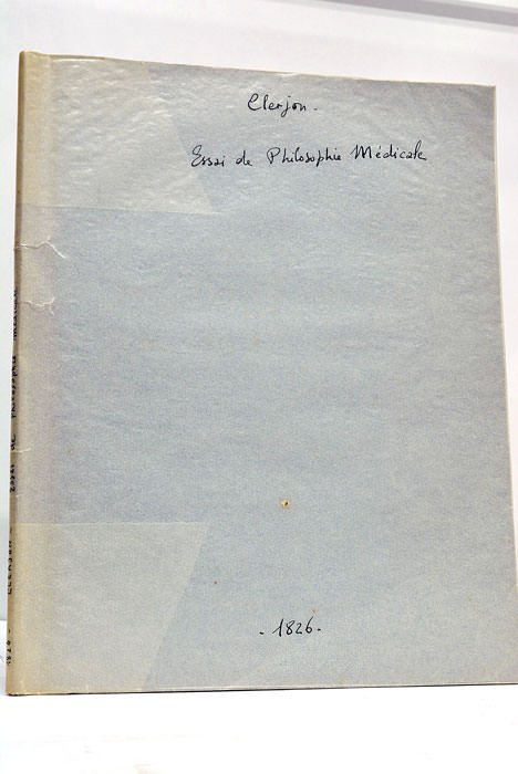 Essai de philosophie médicale. Plan du traité complet de philosophie …