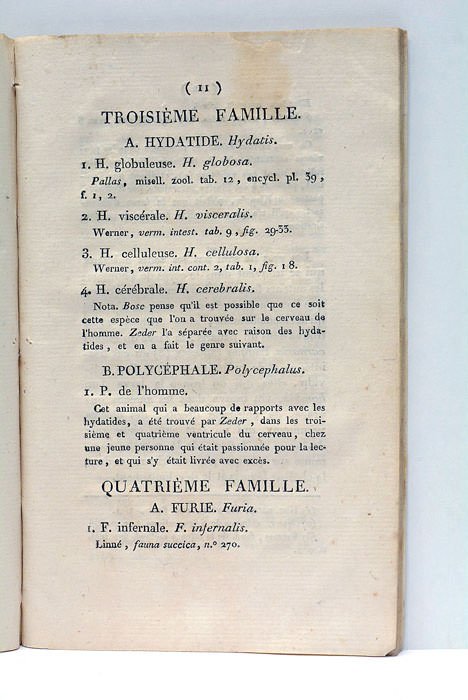 Essai sur l'Histoire Naturelle des Vers et sur les Maladies …