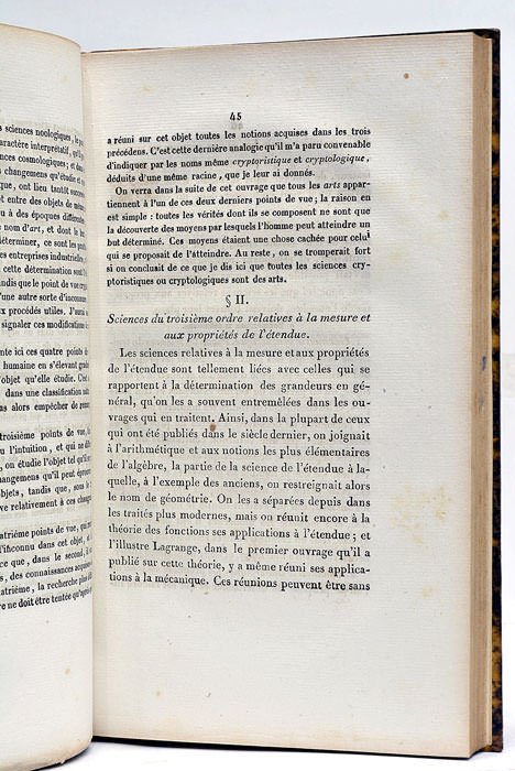 Essai sur la philosophie des sciences ou Exposition analytique d'une …