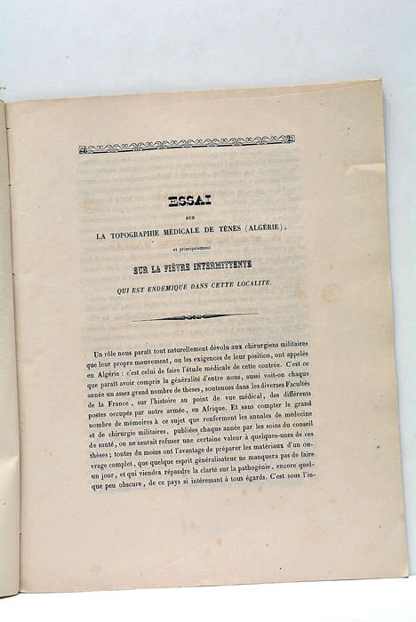 Essai sur la topographie médicale de Ténès (Algérie), et principalement …