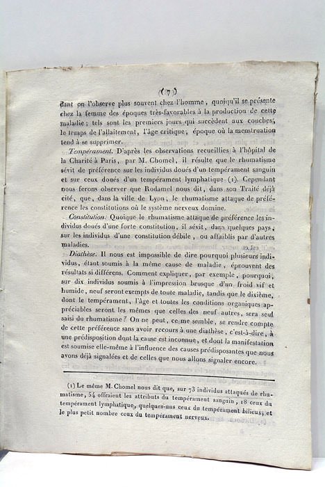 Essai sur le Rhumatisme en général.
