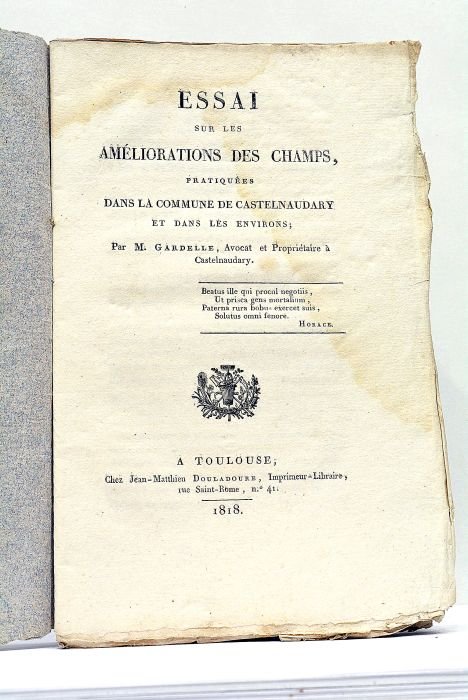 Essai sur les Améliorations des Champs, pratiquées dans la commune …