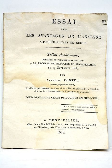 Essai sur les avantages de l'analyse appliquée à l'art de …