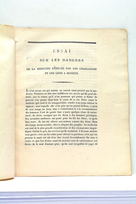 Essai sur les Dangers de la Médecine exercée par les …