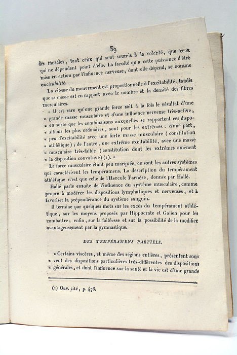 Essai sur les Tempéramens.