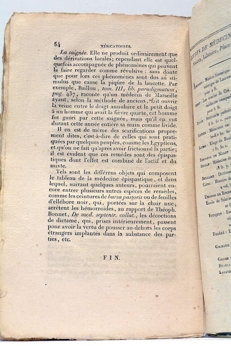 Essai sur les vésicatoires. Nouvelle édition.