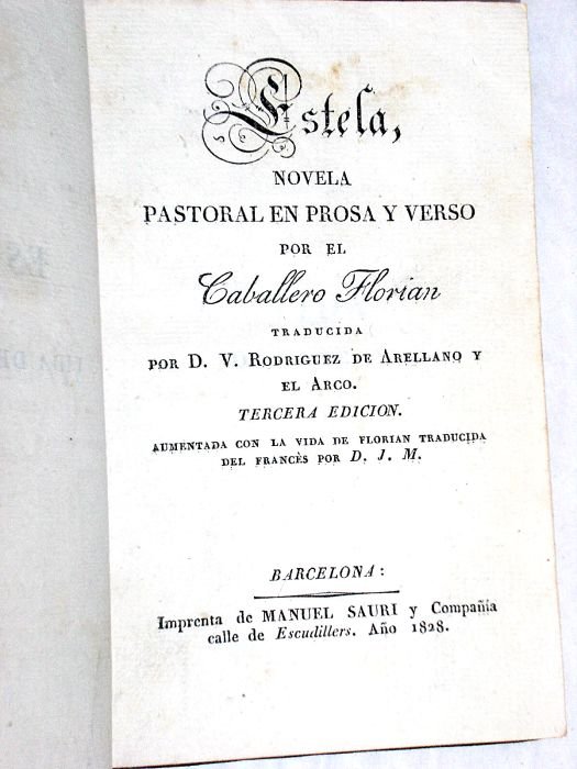 Estela, novela pastoral en prosa y verso. Traducida por D. …