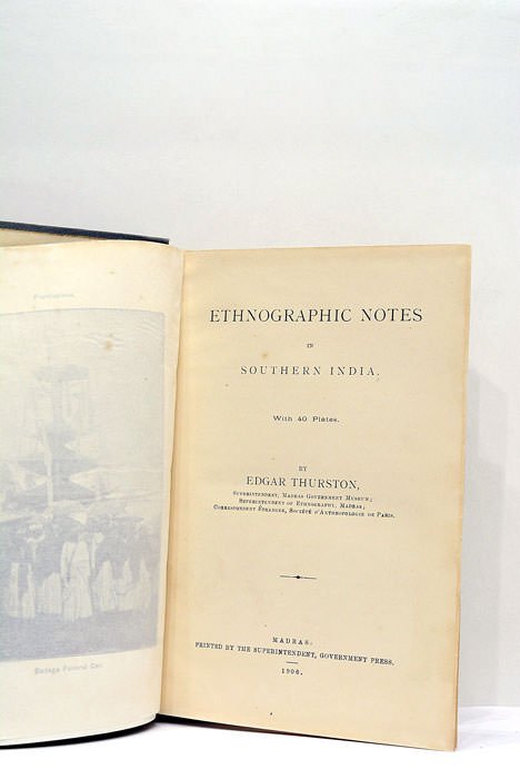 Ethnographic notes in Southern India.