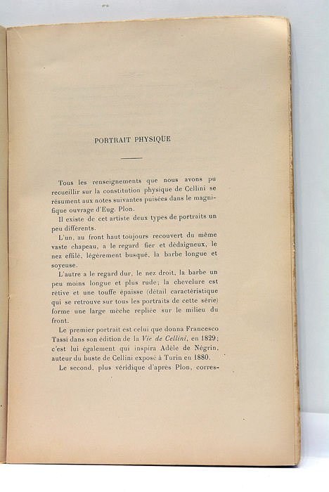 Étude psychiatrique sur Benvenuto Cellini (1500-1571). Thèse présentée à la …