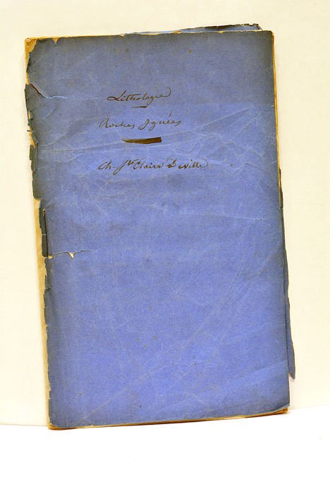 Etudes de Lithologie. Premier mémoire.