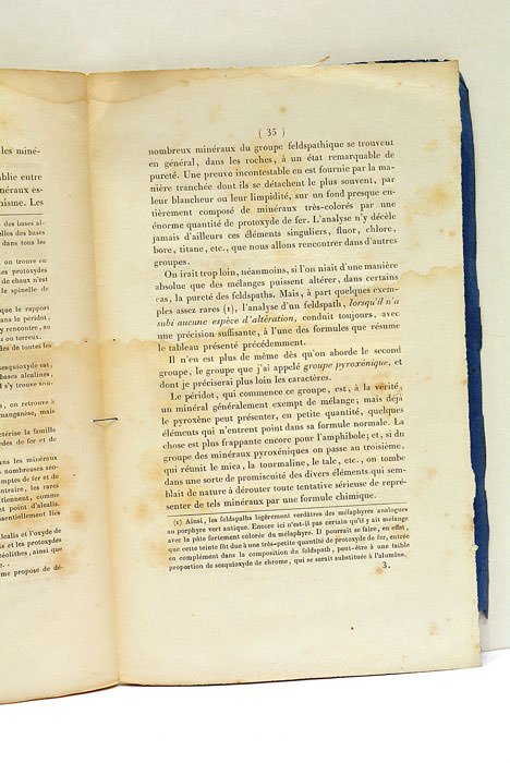 Etudes de Lithologie. Premier mémoire.