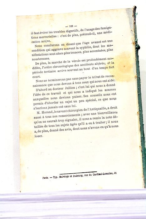 Etudes sur la Syphilis.