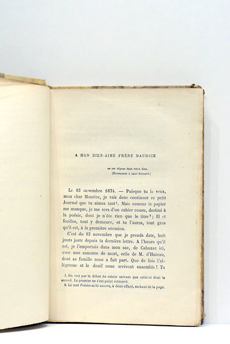 Eugénie de Guérin. Journal et fragments publiés avec l'assentiment de …