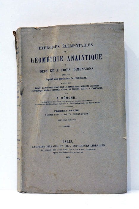 Exercices élémentaires de géométrie analytique à deux et à trois …