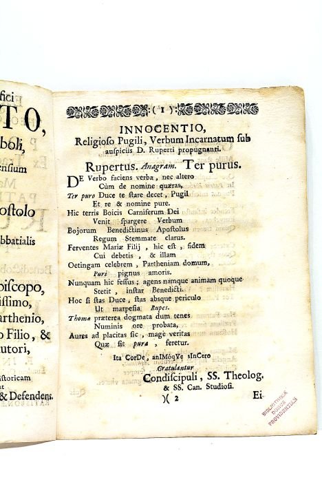 Exercitatio Quinta Menstrua Theologico-Historica, Sive Positiones Ex Tractatu de Incarnatione, …