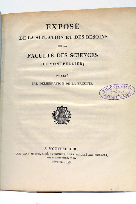 EXPOSE de la situation et des Besoins de la Faculté …