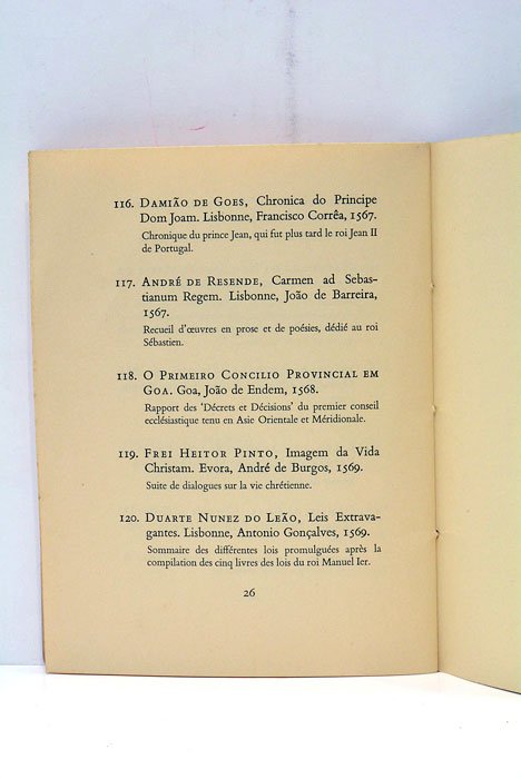 EXPOSITION DE LIVRES ANCIENS PORTUGAIS de la bibliothèque du Roi …