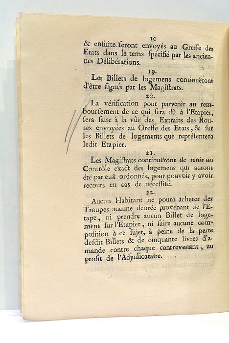 EXTRAIT DE LA DÉLIVRANCE DES ETAPES GÉNÉRALES DE LA PROVINCE …
