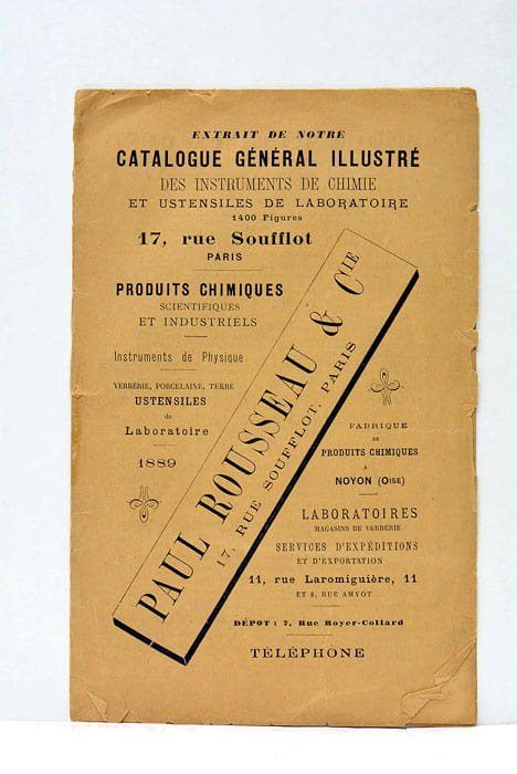 Extrait de notre Catalogue Général Illustré des Instruments de Chimie …