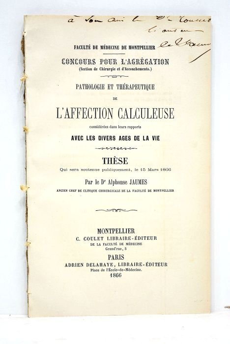 Faculté de Médecine de Montpellier. Concours pour l'agrégation (Section de …