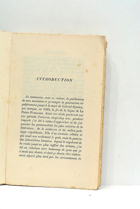 Fantômes et vivants. Souvenirs des milieux littéraires, politiques artistiques et …