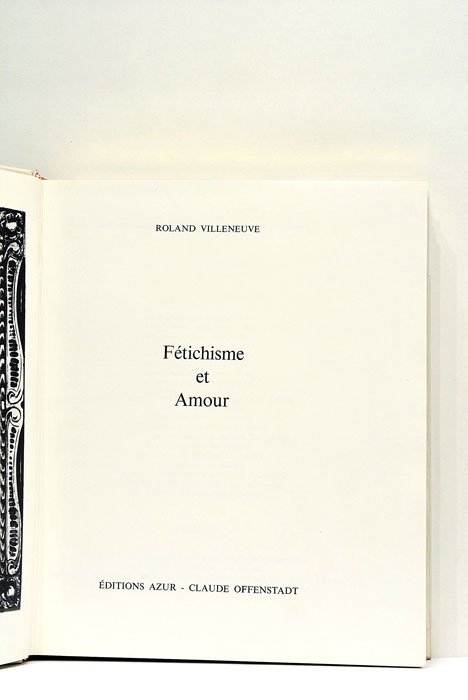 Fétichisme et amour.