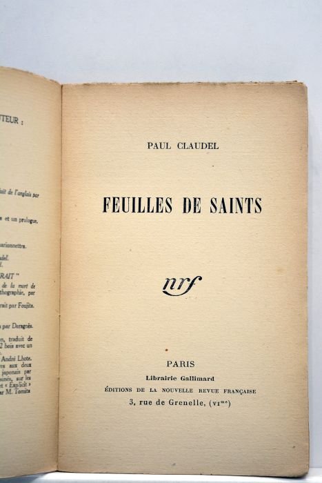 Feuilles de saints.