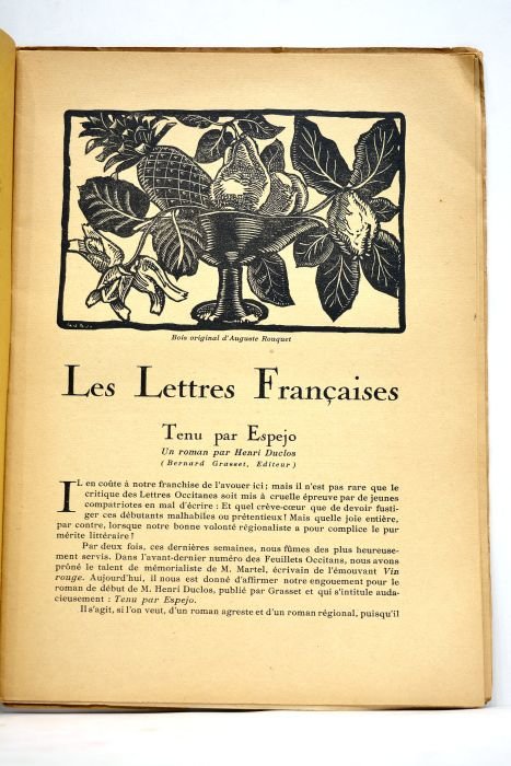 FEUILLETS (Les) occitans. Languedoc Rousillon Pays d'Oc. Organe du Groupe …