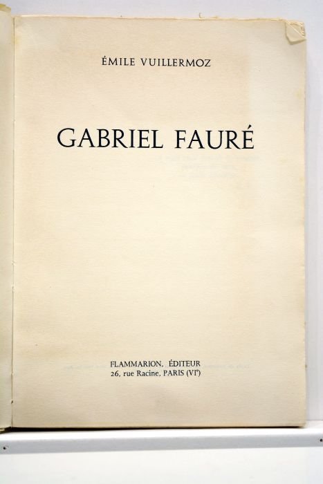 Gabriel Fauré.
