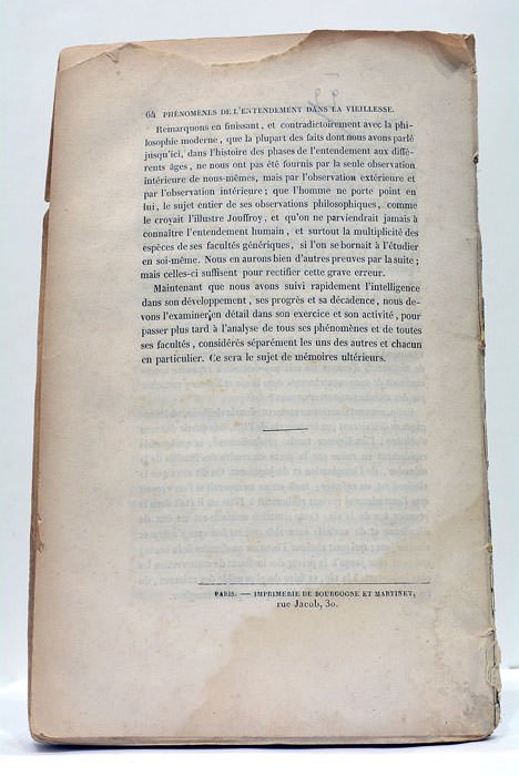GERDY (P.N.). Recherches Physiologiques sur l'Entendement (suivi de) : De …