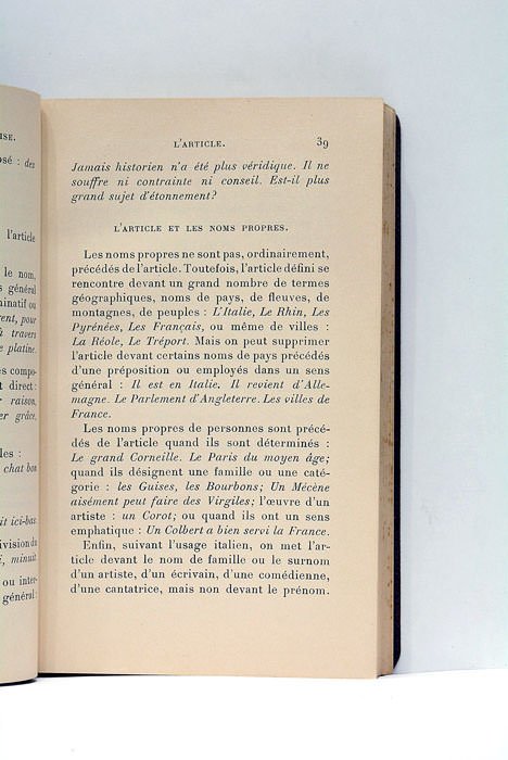 GRAMMAIRE DE L'ACADÉMIE FRANÇAISE.