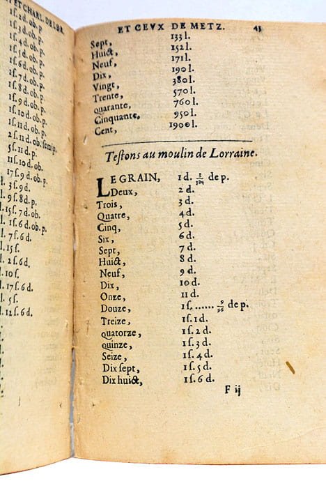 GRAND TARIF ou Evaluation du Prix du Marc et Diminutions …